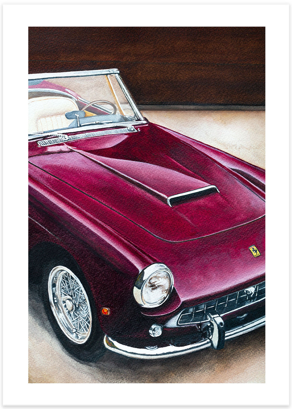 Vintage Ferrari Poster Design by Me : r/design_critiques