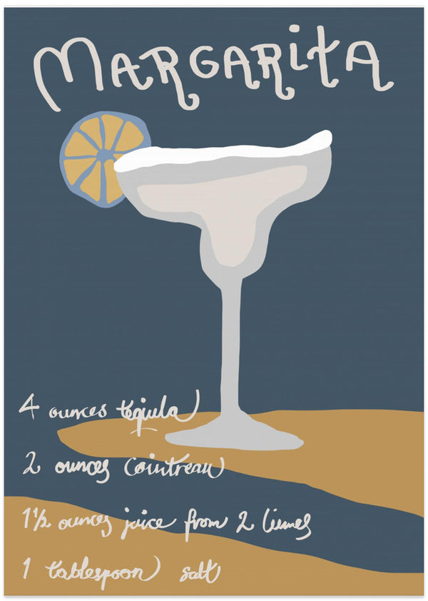 Margarita cocktail drink poster - poster space