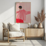 The Woman With the Red Stripes Poster