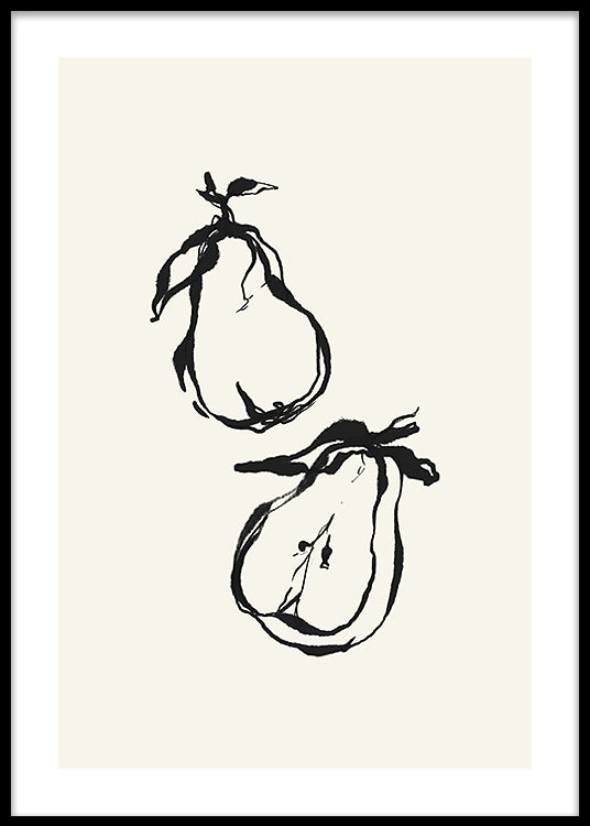 Sketched Pear Poster